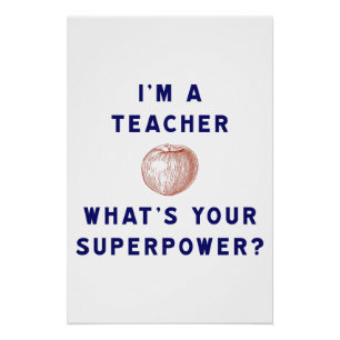 Poster Décoration de salle de classe superpuissante pour