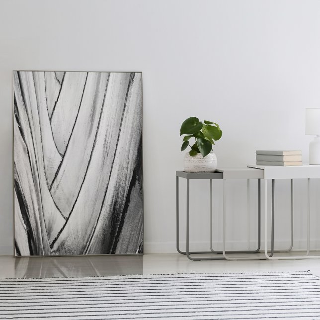 Poster d'écorce de bananier - Mur monochrome Abstr (Créateur téléchargé)