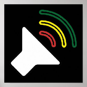 Poster d'écoute de reggae