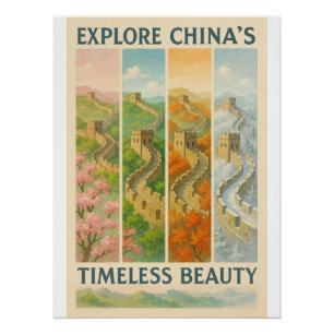 Poster Découvrez la beauté intemporelle de la Chine
