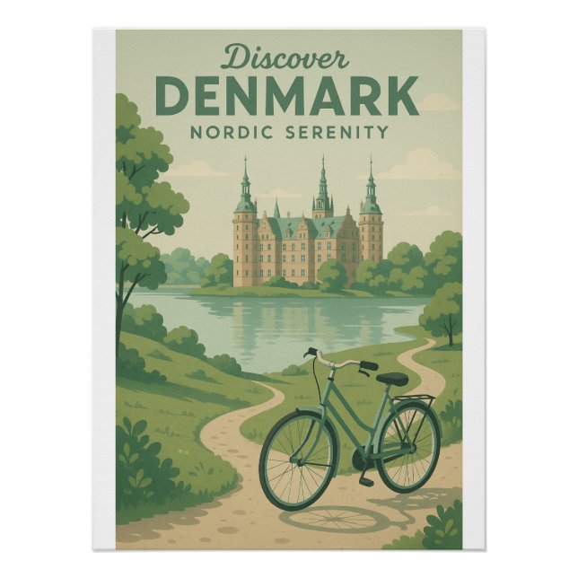 Poster Découvrez le Danemark - Sérénité nordique (Devant)