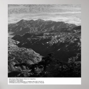 Poster Deep Canyon Desert Research Station par Ansel Adam