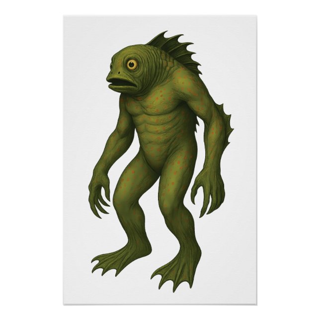 Poster Deep One - Du Bestiaire Cosmique d'Innsmouth (Devant)