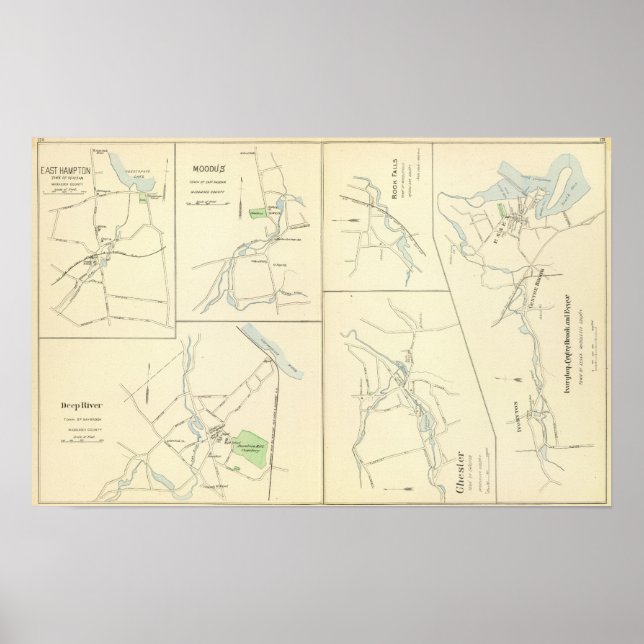 Poster Deep River, Ivoryton, Centre Brook, Essex (Devant)