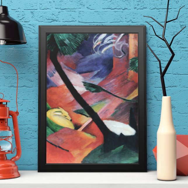 Poster Deer in the Forest II par Franz Marc; Reh im Walde (Créateur téléchargé)