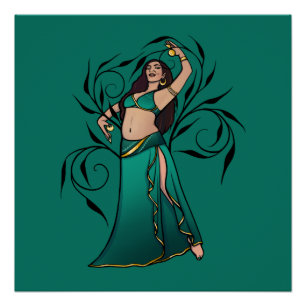Poster Déesse danseuse du ventre Sivoney