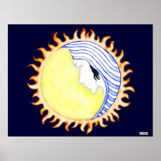 Poster Déesse de la lune