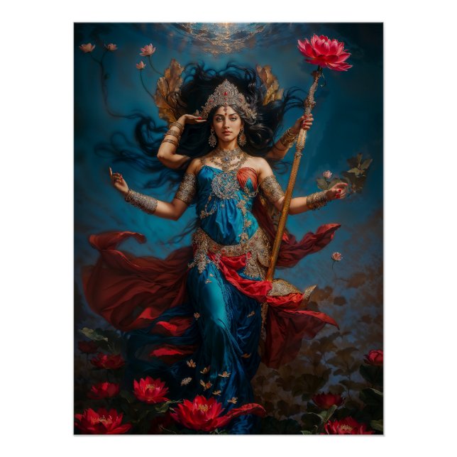 Poster Déesse Lakshmi (Devant)
