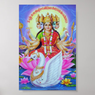 Poster déesses gayatri