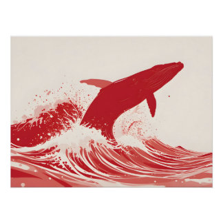 Poster Défaut de la vague rouge