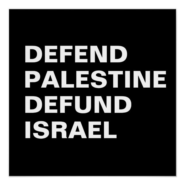 Poster Défendre la Palestine pour le remboursement d'Isra (Devant)