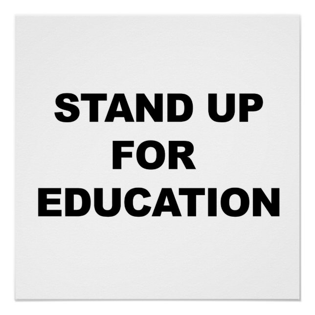 POSTER DÉFENDRE L'ÉDUCATION (Devant)