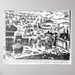 Poster Défense de Prague, 1618