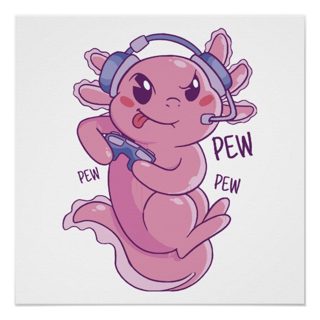 Poster Défi de jeu Axolotl Blast (Devant)