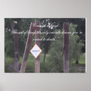 Poster défini par le courage