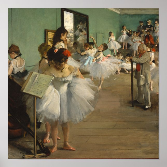 Poster Degas Classe Danse Danseurs de ballet Ballerina Ar (Devant)