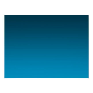 Poster Dégradé Bleu - clair à profond | Fond d'ambiance |
