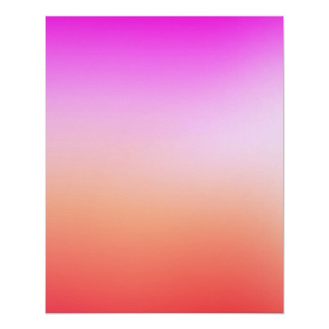 Poster Dégradé de coucher de soleil pastel radieux (Devant)