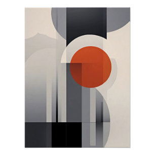 Poster Dégradé géométrique