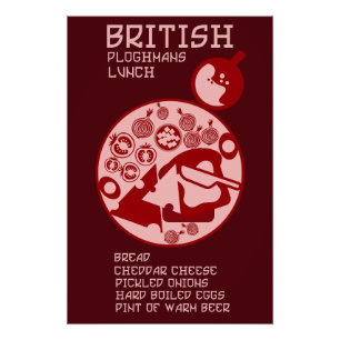 Poster Déjeuner British Plowman
