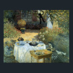 Poster Déjeuner de Claude Monet, impressionnisme Vintage<br><div class="desc">Le Luncheon (1876) de Claude Monet est un tableau vintage de la nature aux beaux-arts de l'impressionnisme qui présente un déjeuner pique-nique de printemps dans le jardin avec thé de l'après-midi. Un enfant joue tranquillement sur le sol avec des jouets. À propos de l'artiste : Claude Monet (1840-1926) est un...</div>