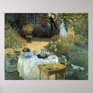 Poster Déjeuner de Claude Monet, impressionnisme Vintage
