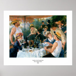 Poster Déjeuner de Renoir de la fête nautique (1881)