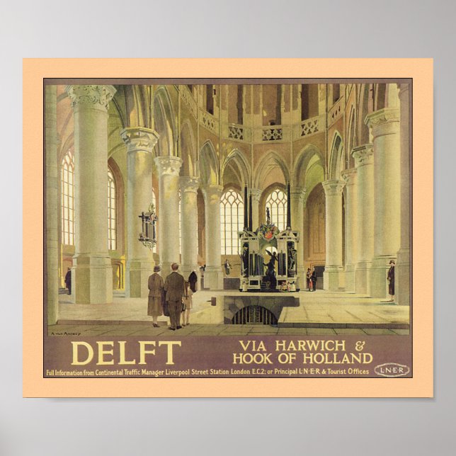 Poster Delft LNER (Devant)
