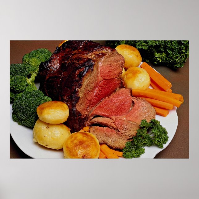 Poster Delicious Roast beef (Devant)
