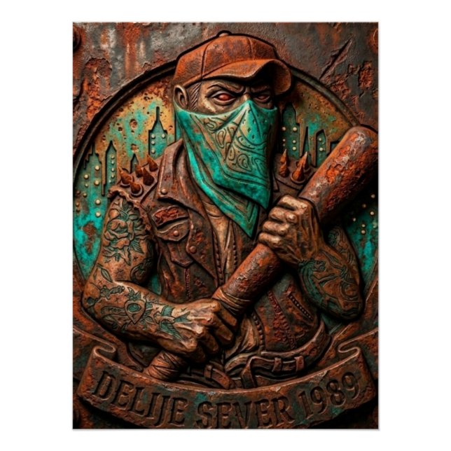 Poster Delije Sever 1989 Embossed (Devant)