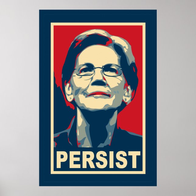 Poster d'Elizabeth Warren Persist (Devant)