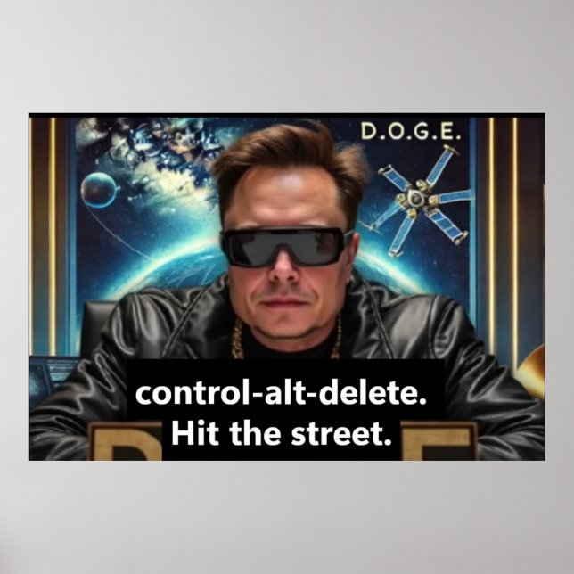 Poster d'Elon Musk (Devant)