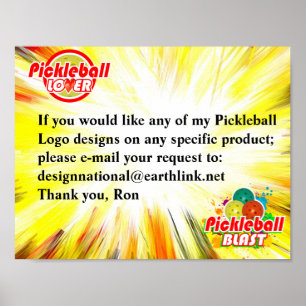 Poster Demande de conception de Pickleball