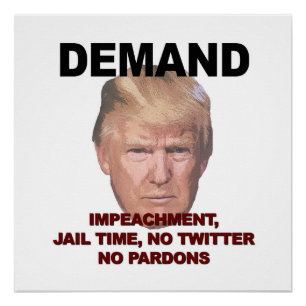 Poster Demande D'Imputation, Prison, Pas De Twitter, Pas