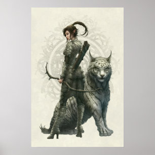 Poster DEMI ELF GIRL par Kerem Beyit