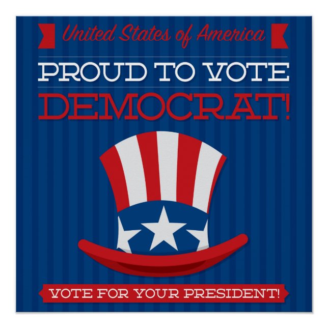 Poster Démocrate (Devant)