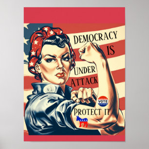 Poster Démocratie / Protéger