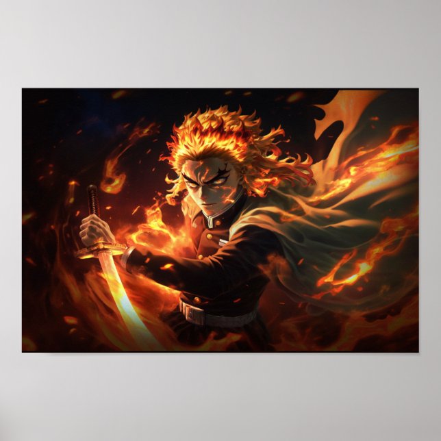 Poster Demon Slayer Rengoku (Devant)
