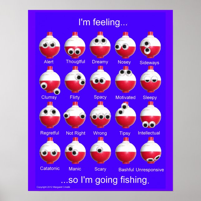 Poster d'émotions de Bobber de pêche (Devant)