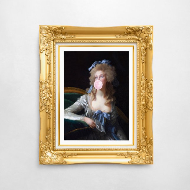 Poster Demure with Pink Bubble Gum (Créateur téléchargé)