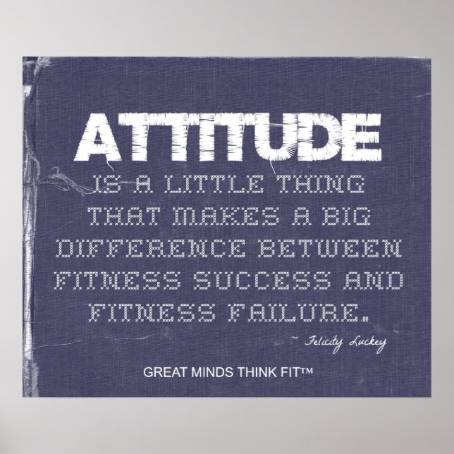 Poster Denim Fitness with Attitude (Devant)