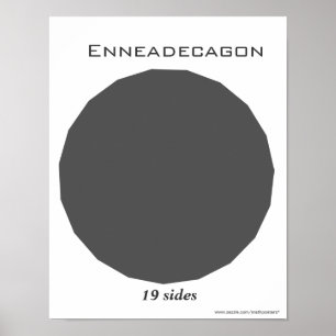 Poster d'Enneadecagon en Polygone