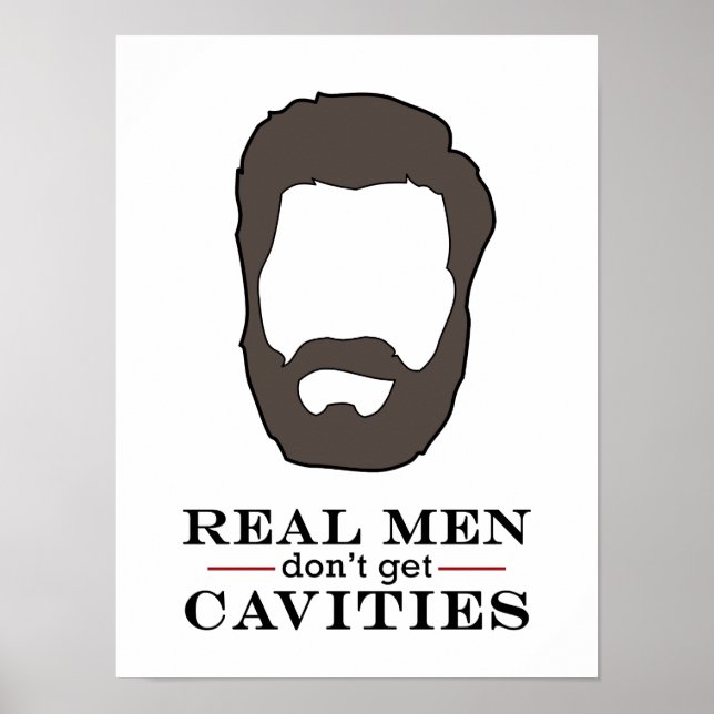 Poster dentaire pour hommes réels (Devant)