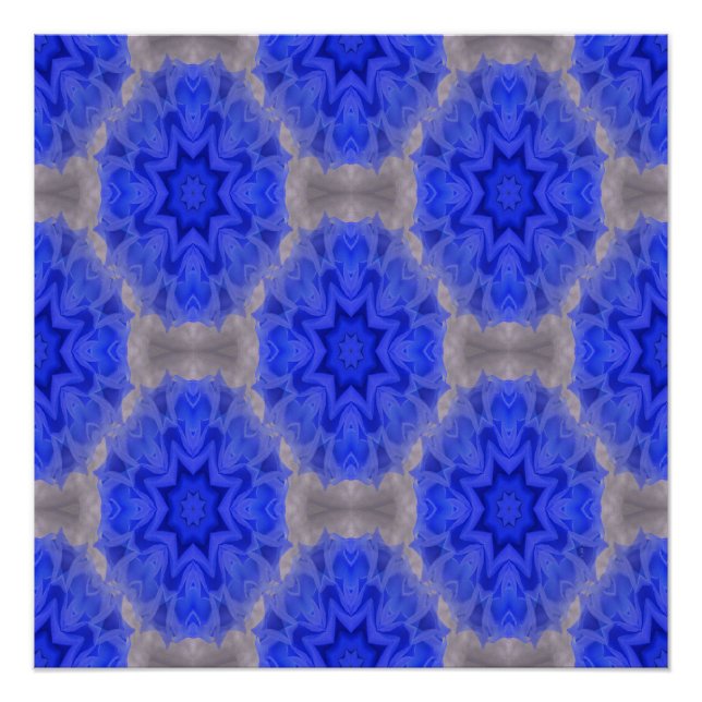 Poster Dentelle bleue amour... (Devant)