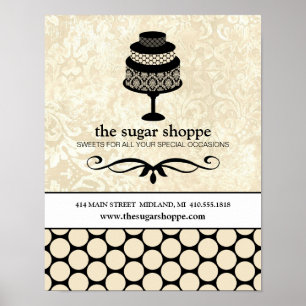 Poster d'entreprise de boulangerie ou de pâtisseri