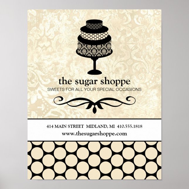 Poster d'entreprise de boulangerie ou de pâtisseri (Devant)