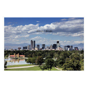 Poster Denver, Colorado Skyline