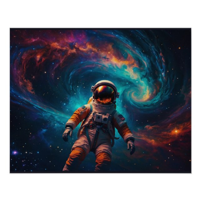 Poster Déplacer un astronaute dans l'espace (Devant)