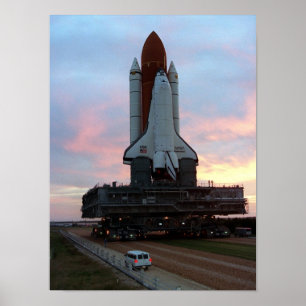 Poster Déploiement de la navette spatiale Endeavor (STS-6