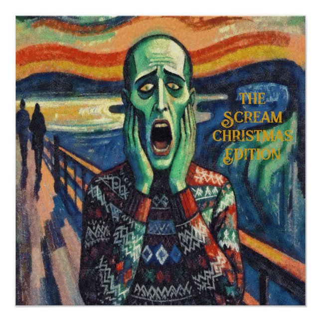 Poster Dépression de décembre - Edvard Munch Sweat-shirt  (Devant)